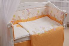 Детский постельный комплект 7 эл. Twins Comfort New 4051-C-121, Горошки оранжевые